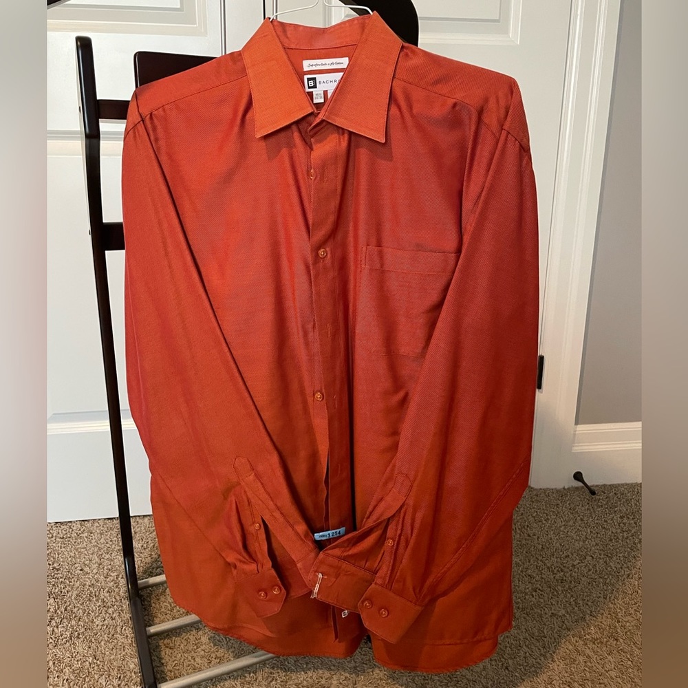 Bachrach - Burnt Orange Men’s Dress Shirt